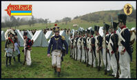 Napoleonic French Infantry in Summer Uniform Standing Order Arms