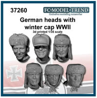 German WWII Soldier Heads with Winter Cap (3D-printed) - Image 1