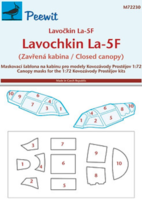 Canopy mask for Lavochkin La-5F – closed cabin Kovozvody Prostìjov - Image 1