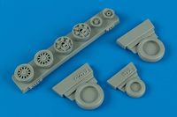 F-16C/CJ (block 50/52) weighted wheels Kinetic Tamiya - Image 1