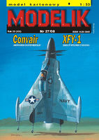 CONVAIR XFY-1 amerykaski eksperymentalny myliwiec pion. startu z 1954 r.