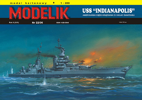 USS INDIANAPOLIS amerykaski ciki krownik z II wojny wiatowej - Image 1