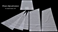 Pirate ship adventure - set of sails for Amati model