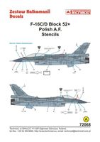 F-16 C/D Block 52+ stencils - Image 1