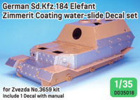 WWII German Elefant Zimmerit coating decal set - Image 1