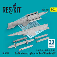 NAVY Inboard Pylons For F-4 Phantom II (2 pcs) (F-4B, F-4J, F-4N, F-4S, RF-4B)