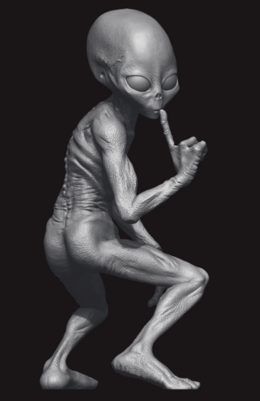 欲しいの 02 Alien Grey model -A24-002 Model ION sklejania do その他