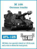 SPH M109A2 Howitzer - German tracks (for AFV Club, Italeri, Kinetic Model, Revell and Tamiya kits) - Image 1