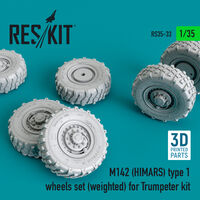 M142 HIMARS type 1 wheels set weighted for Trumpeter kit