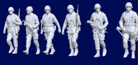 US WWII Infantry Soldiers marching (6 figures)