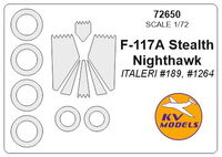 F-117A Stealth / Nighthawk (ITALERI) + wheels masks - Image 1