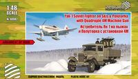 Yak-1 Soviet Fighter on Skis & Polutorka with Quadruple 4M Machine Gun