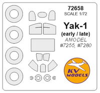 Yak-1 (early / late) - (AMODEL) + wheels masks