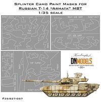 Splinter Camo Paint Masks For T-14 Armata MBT - Image 1