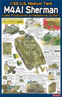 U.S. Medium Tank M4A1 Sherman (Late Production w/Hedgerow Cutter)