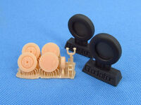 Gloster Gladiator - Wheels 3D-printed (for I Love Kit, Merit and Roden kits) - Image 1