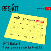 SR-71 Blackbird Pre-cut painting masks for Revell kit