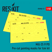 MiG-25 P/PD Pre-cut painting masks - Image 1