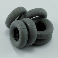 Spare tires for Kubelwagen Type 82 for Tamiya