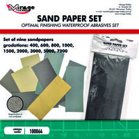 Sand Paper Set (Optimal Finishing Waterproof Abrasives Set)