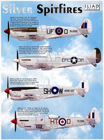 Silver Supermarine Spitfire V/IX/XVI (4 schemes)
