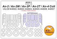An-2 / An-2V / An-2P / An-2T / An-4 Colt (VALOM) - (double sided) + wheels masks