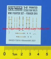 Fokker D.VII Full Colour 3D Seat Belt decals (designed to be used with Esci and Revell kits)