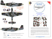 North American P-51 B / A-36 Mustang - Pattern A camouflage pattern paint masks