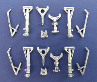 Boeing 737-800 - Landing Gear - Set for 2 planes (designed to be used with Revell kits) - Image 1