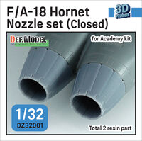 F/A-18A/B/C/D Hornet Exhaust Nozzle set - Closed (for Academy) Setp.2022