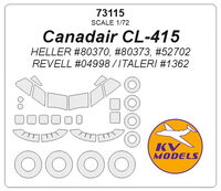 Canadair CL-415 (HELLER #80370, #80373, #52702 / REVELL #04998 / ITALERI #1362) + wheels masks - Image 1