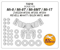 Mi-8 / Mi-8T / Mi-8MT / Mi-17 (ZVEZDA/ REVELL/ BILEK) + wheels masks