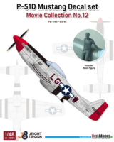 P-51D Mustang Decal / PE set w/ 1 figure  Movie Collection No.12