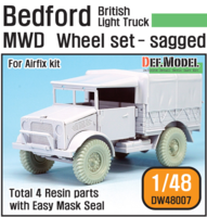 British Bedford MWD Light Truck Wheel set (for Airfix 1/48) - Image 1