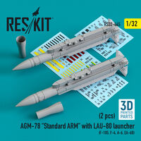 AGM-78 "Standard ARM" With LAU-80 Launcher (2 pcs) (F-105,F-4,A-6,EA-6B) - Image 1