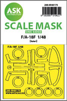 Boeing F/A-18 F - one-sided express fit  mask (for Italeri kits) - Image 1