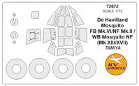 De Havilland Mosquito FB Mk.VI/NF Mk.II / WB Mosquito NF (Mk XIII/XVII) + wheels masks - Image 1