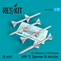 AIM-7E Sparrow III missiles 4pcs F-4 Phantom II, F-3H Demon