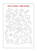 Camo Stencils L (size 14.0cm x 20.0cm) - Image 1