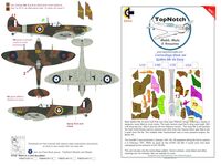 Supermarine Spitfire Mk.Vb - Early camouflage pattern paint masks (for Airfix, Eduard, ICM and Tamiya kits) - Image 1
