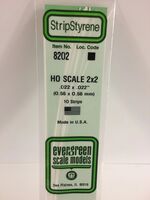 "O" Scale Polystyrene Strip (35 cm) 0,56 x 0,56 mm (2 x 2) (1 pc) - Image 1