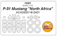 P-51 Mustang "North Africa" (ACADEMY) + wheels masks