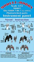 BAE Hawk T.1 Photoetched parts instrument panel for Airfix ex Modell-Hobby