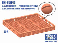 0.7&0.9mm Flat thread rivet (510 pieces)