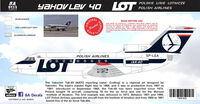 LOT YAKOVLEV 40 YAK-40 - POLISH AIRLINES (Polskie Linie Lotnicze) - Image 1