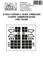 Curtiss C-46 / R5C Commando canopy airbrush mask - Image 1