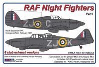 RAF Night Fighters - Hurricane Mk.I & Defiant Mk.I Conversion Set (for Airfix / Revell / Hasegawa kits) - Image 1