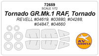 Tornado GR. Mk. 1 RAF, Tornado (REVELL) + wheels masks