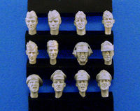 German Heads set #3 (WWII) 12ea - Image 1