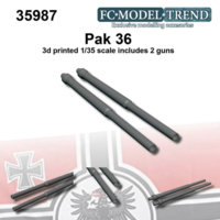 Pak 36 gun barrel 2 guns per blister